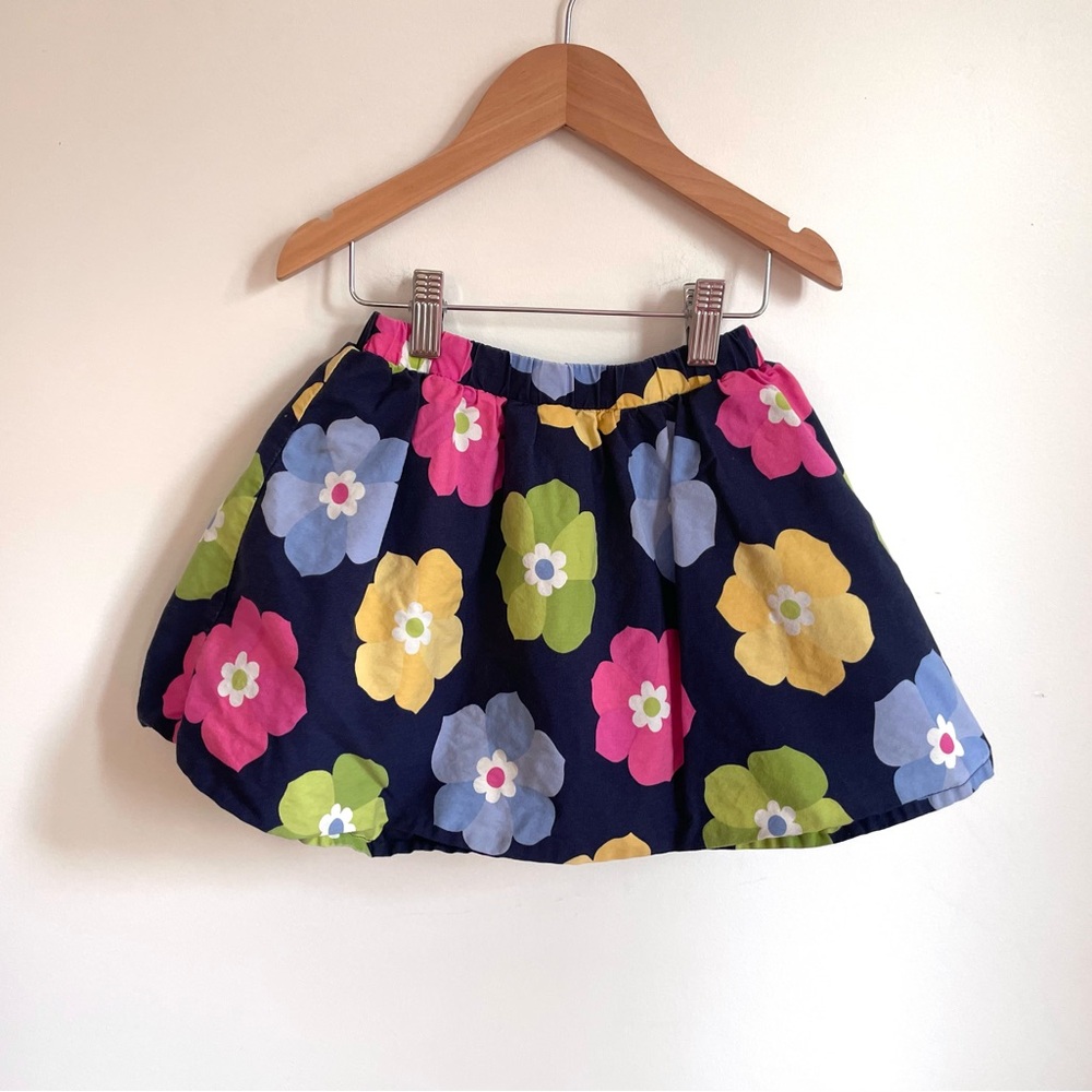 3/$20💥4 Gymboree Fun Floral Twirl Skirt, 2 Layers for Extra Volume, Navy Pink